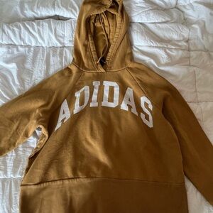 small burnt orange adidas hoodie